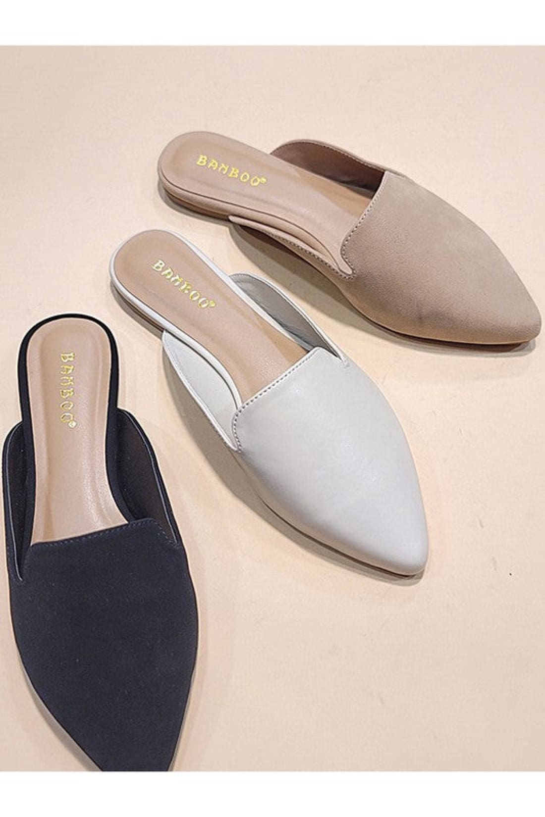 Flat Mules in Neutral Tones | Mules