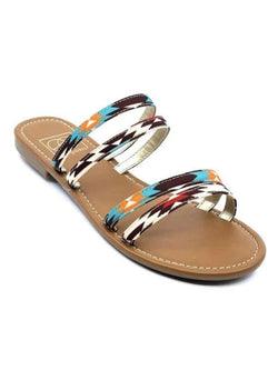 Lili 2 Aztec Orange Sandals | SANDALS
