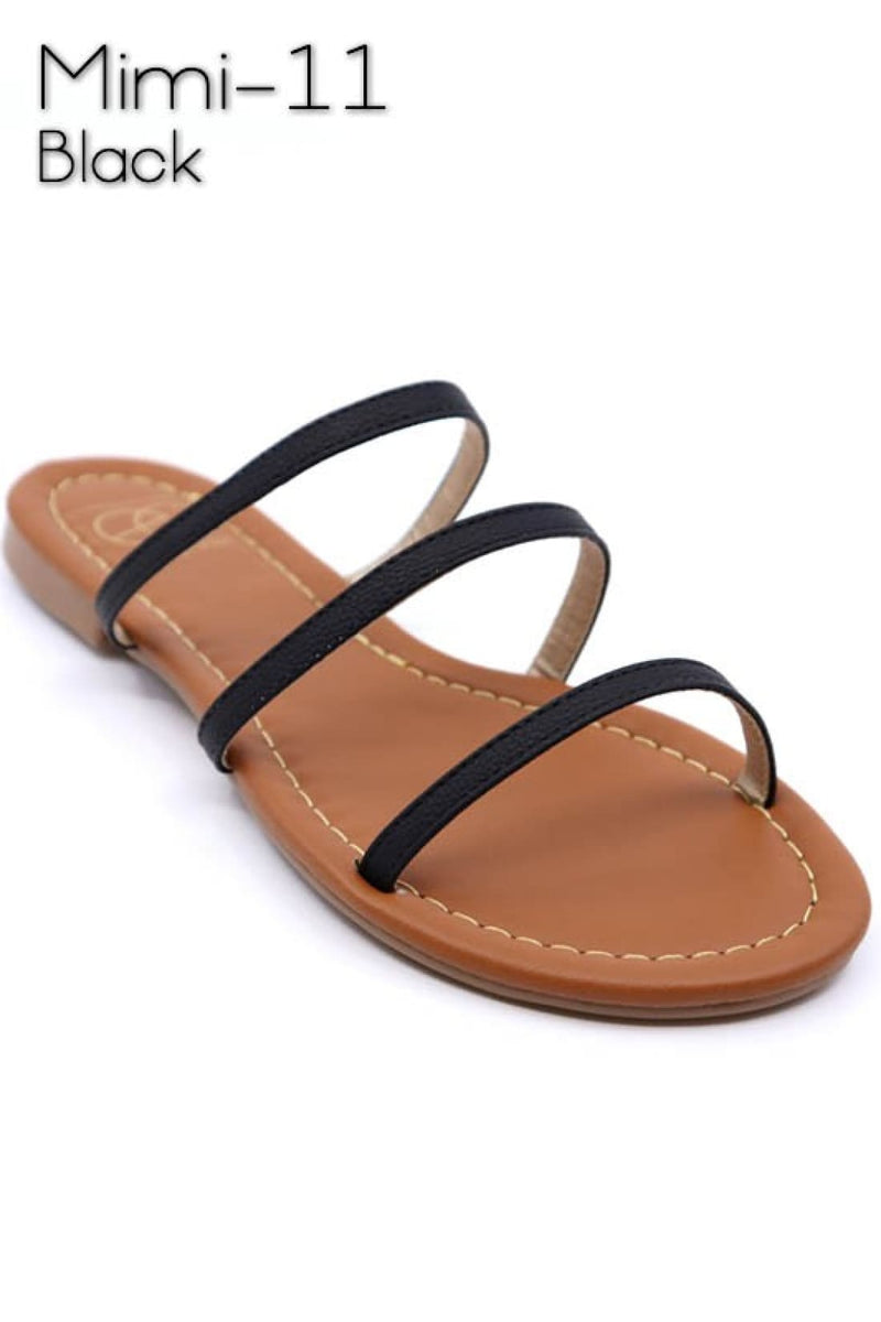 Mimi 11 Black Sandals | SANDALS