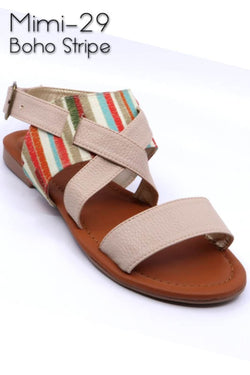 Mimi 29 Boho Stripe Sandals | SANDALS