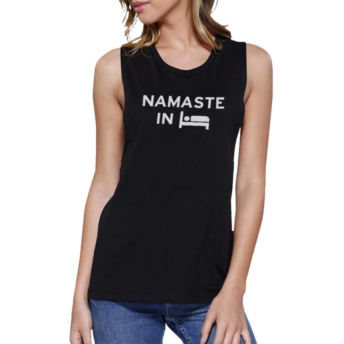 Namaste in Bed Muscle Tee | Women - Apparel - Activewear - Tops