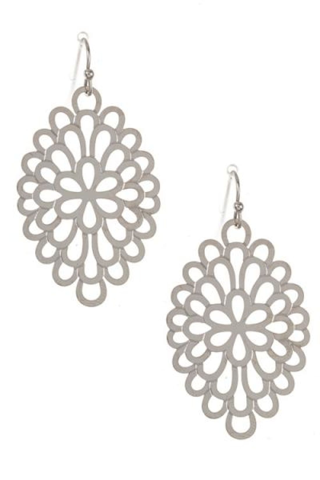 Natalie Matte Filigree Earrings