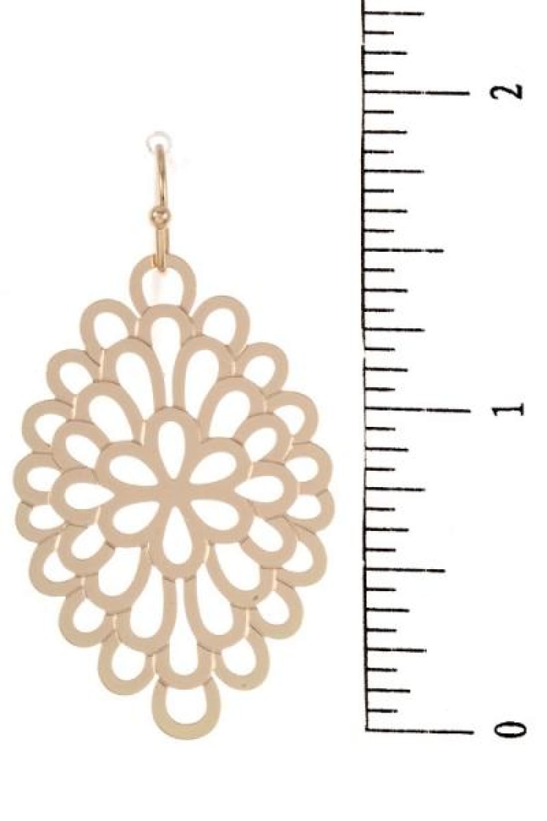 Natalie Matte Filigree Earrings