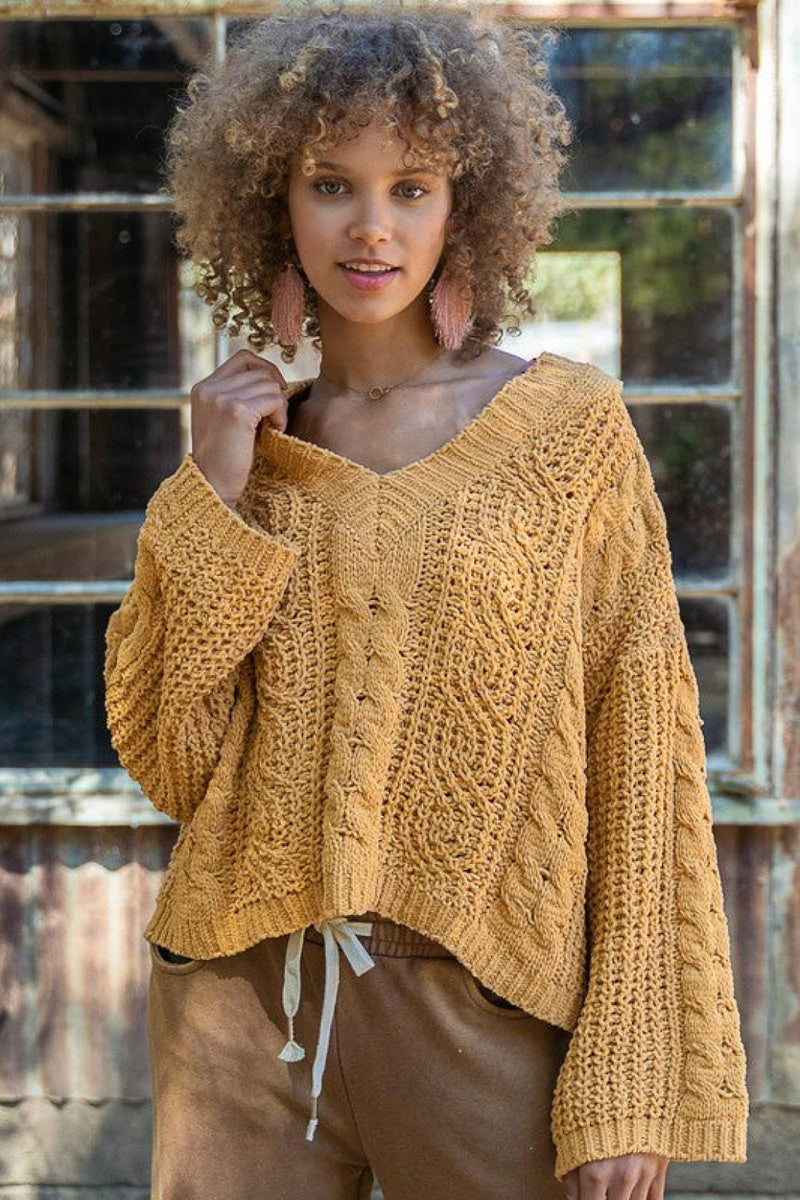 Slouchy Cableknit Sweater | Sweaters & Cardigans