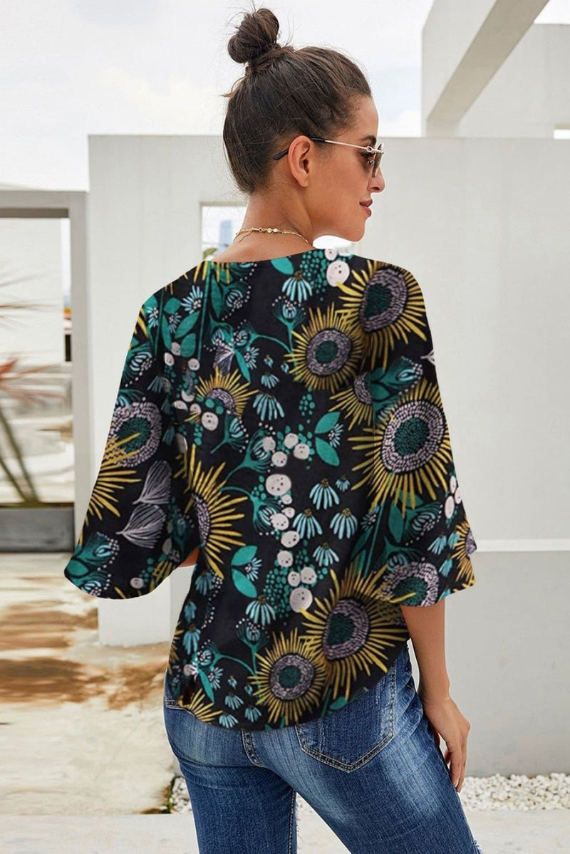 Tie-Front Kimono Top - Several Colors