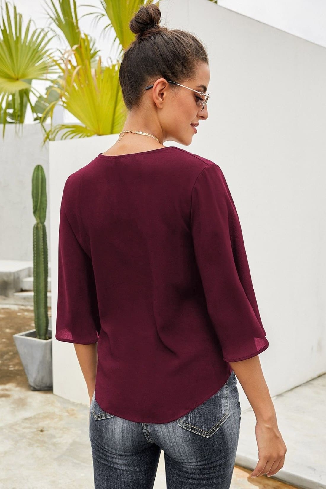 Tie-Front Kimono Top - Several Colors