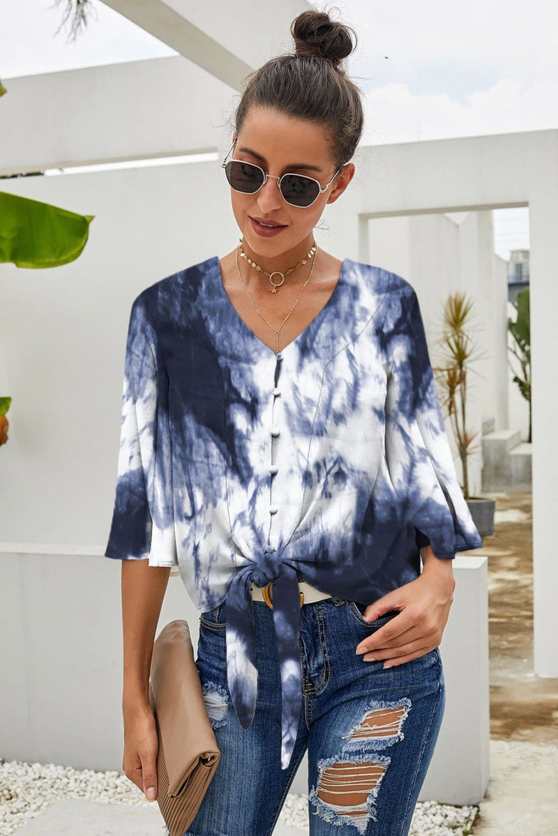 Tie-Front Kimono Top - Several Colors