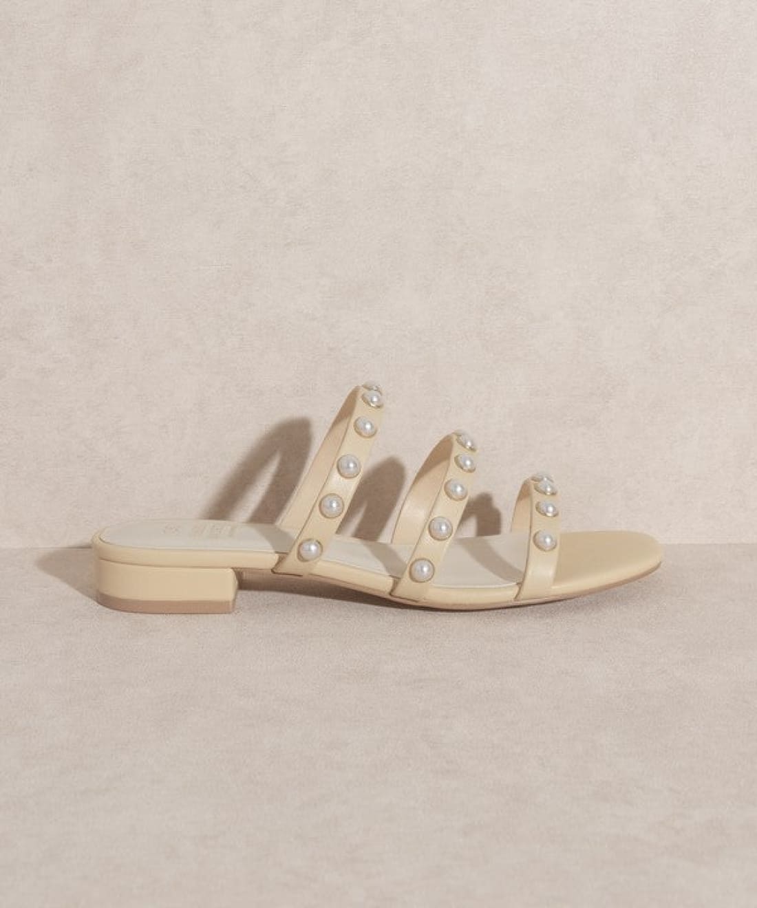 Valerie Pearl Embellished Slides | Sandals