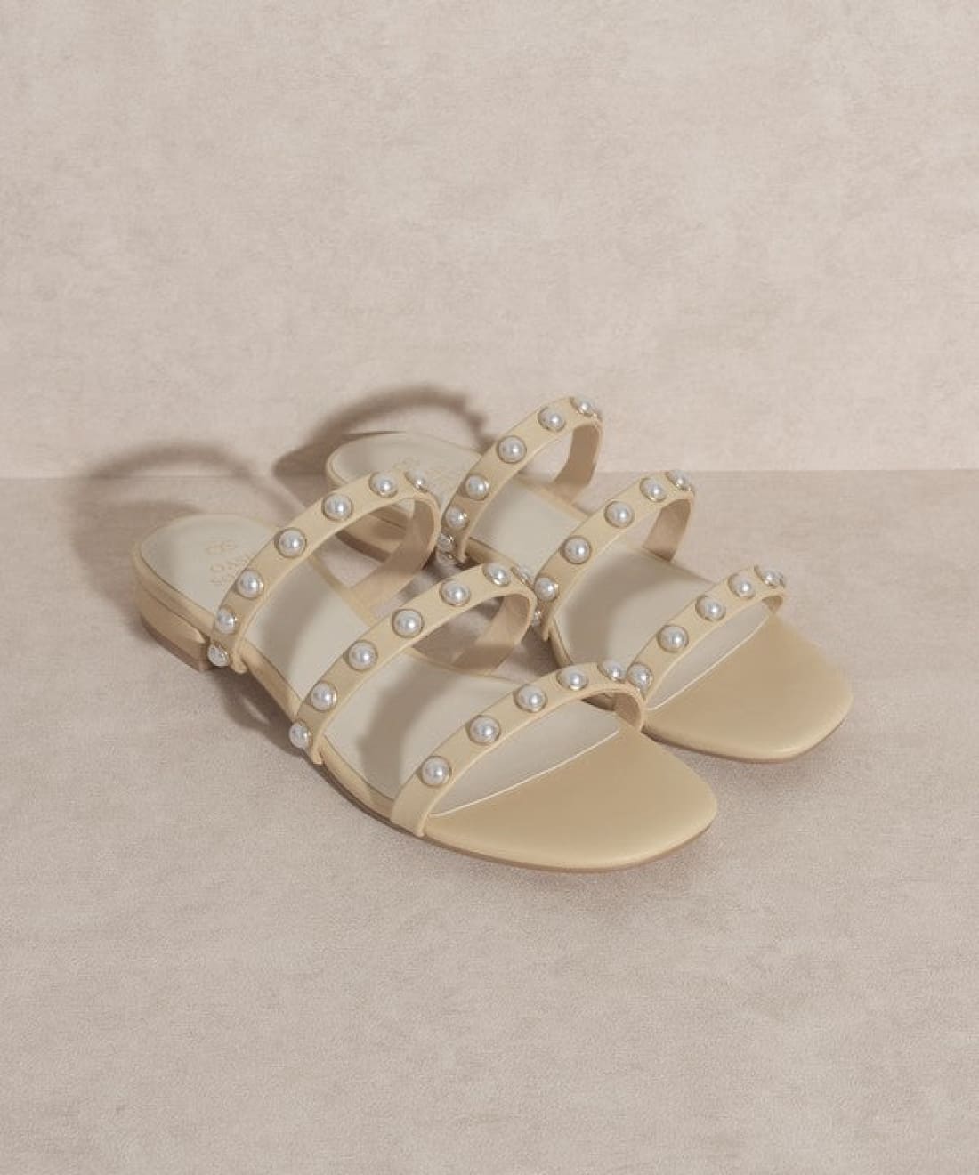 Valerie Pearl Embellished Slides | Sandals