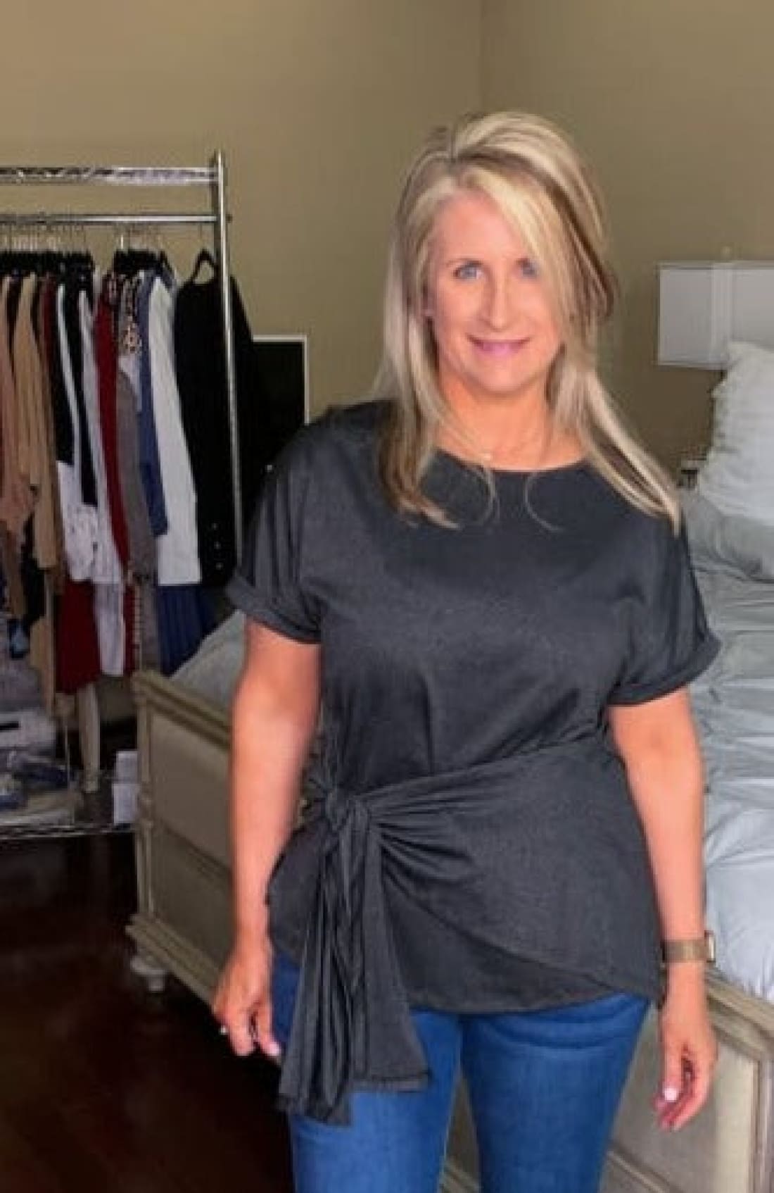 Wrap Self-Tie Waist Short Sleeve Top - Several Colors