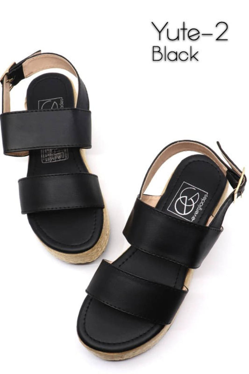Yute 2 Black Sandals | SANDALS